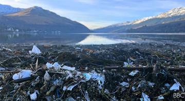 Scenic loch becomes magnet for Scotland's plastic waste Scenic loch becomes magnet for Scotland's plastic waste