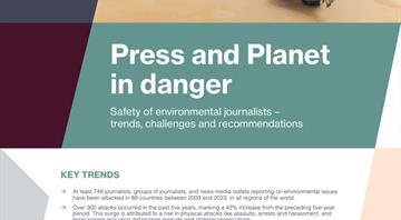 Violence against environmental journalists rises, UNESCO says Violence against environmental journalists rises, UNESCO says