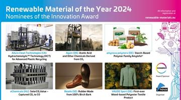 Renewable Materials Conference: Six Innovations Nominated and Final Program Available