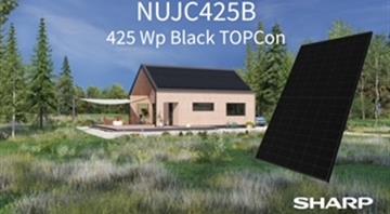 Sharp Unveils Cutting-Edge Full Black PV Panel with Additional Watt Boost -