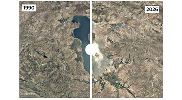 Satellite images show 10 places where water is disappearing globally Satellite images show 10 places where water is disappearing globally